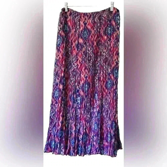 Ruby Rd Multi Colored Boho Maxi Skirt Size 4P - Picture 1 of 10